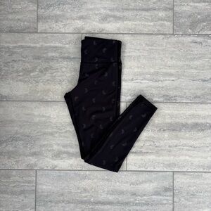 Chipotle Black Leggings Womens Size Small chili Pepper Black Strech athletic